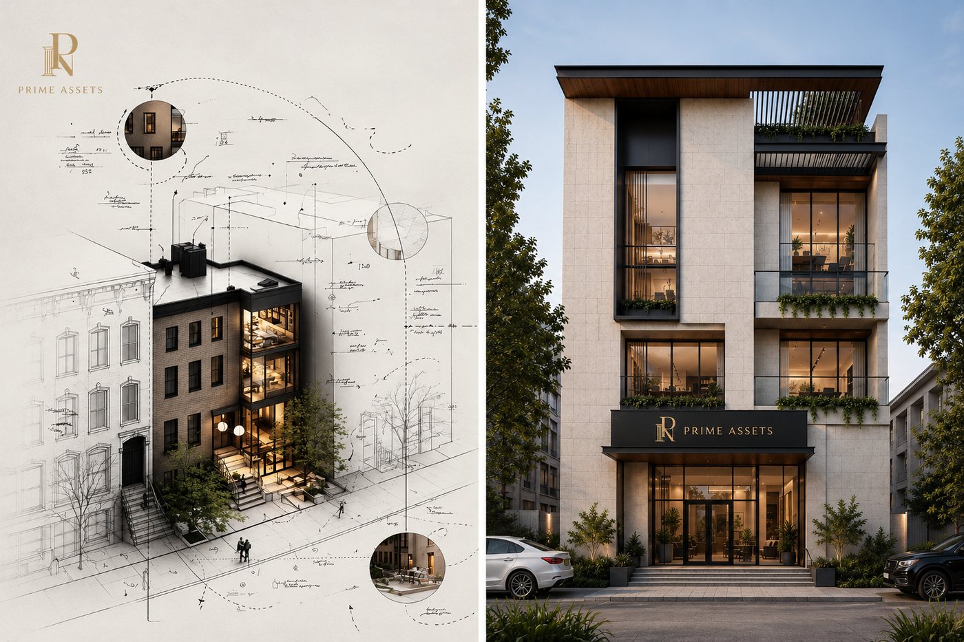 Prime Assets – od arhitektonske skice do gotove zgrade